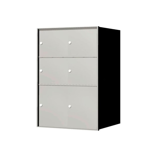 Florence Mfg Co Florence 4B+ Horizontal Mailbox, 38-13/16" H, 6 Parcel, Front Loading, Aluminum, USPS 140074PLA - main
